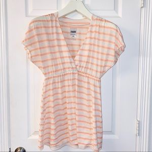 Nom | Striped Maternity And Nursing Top